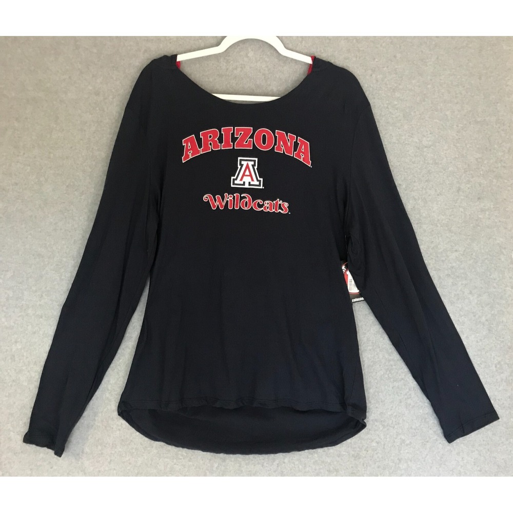 NEW University of Arizona Wildcats Hoodie Womens XXL Scoop Neck Lightweight Blue